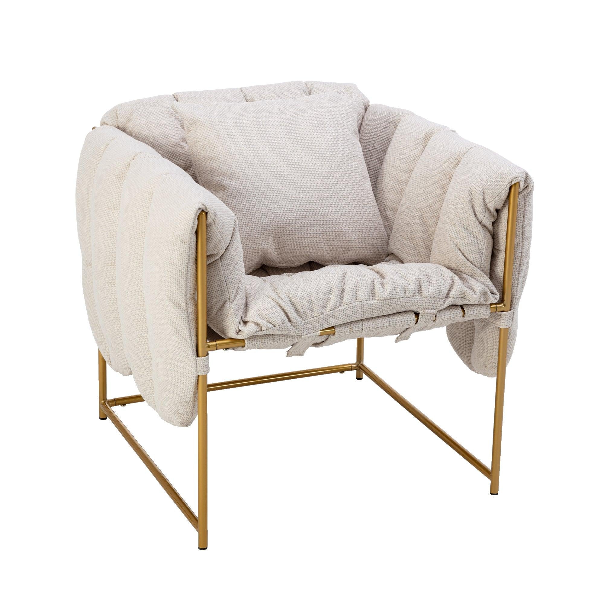 Accent Chair ,leisure single sofa with metal frame image