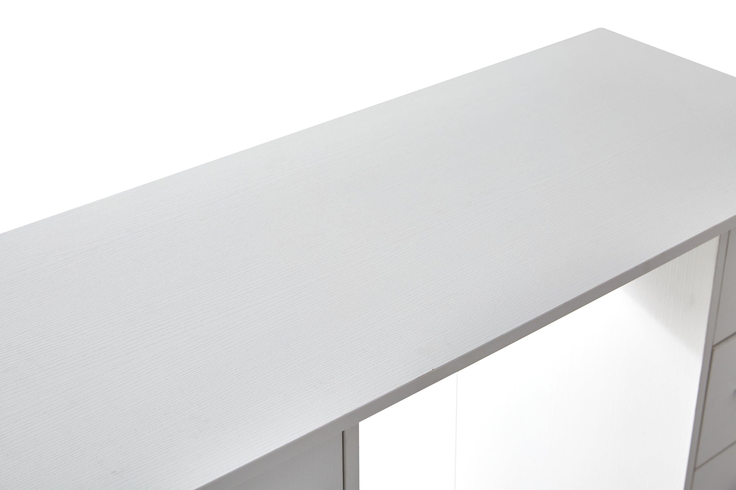 Home Office Computer Desk Table with Drawers White 41.73‘’L 17.72''W 31.5''H