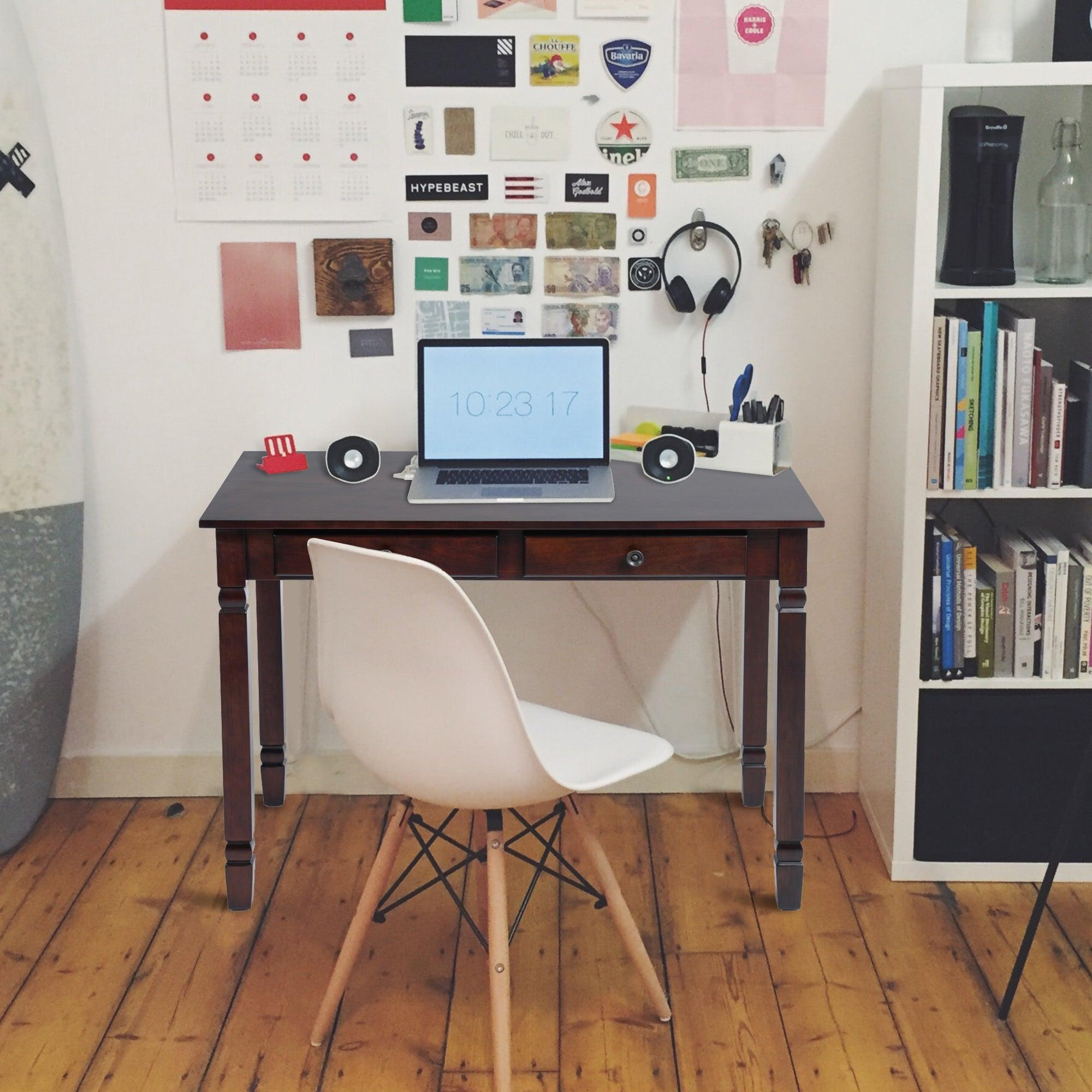 43.3'' Computer Board Desk with 2 Drawers image