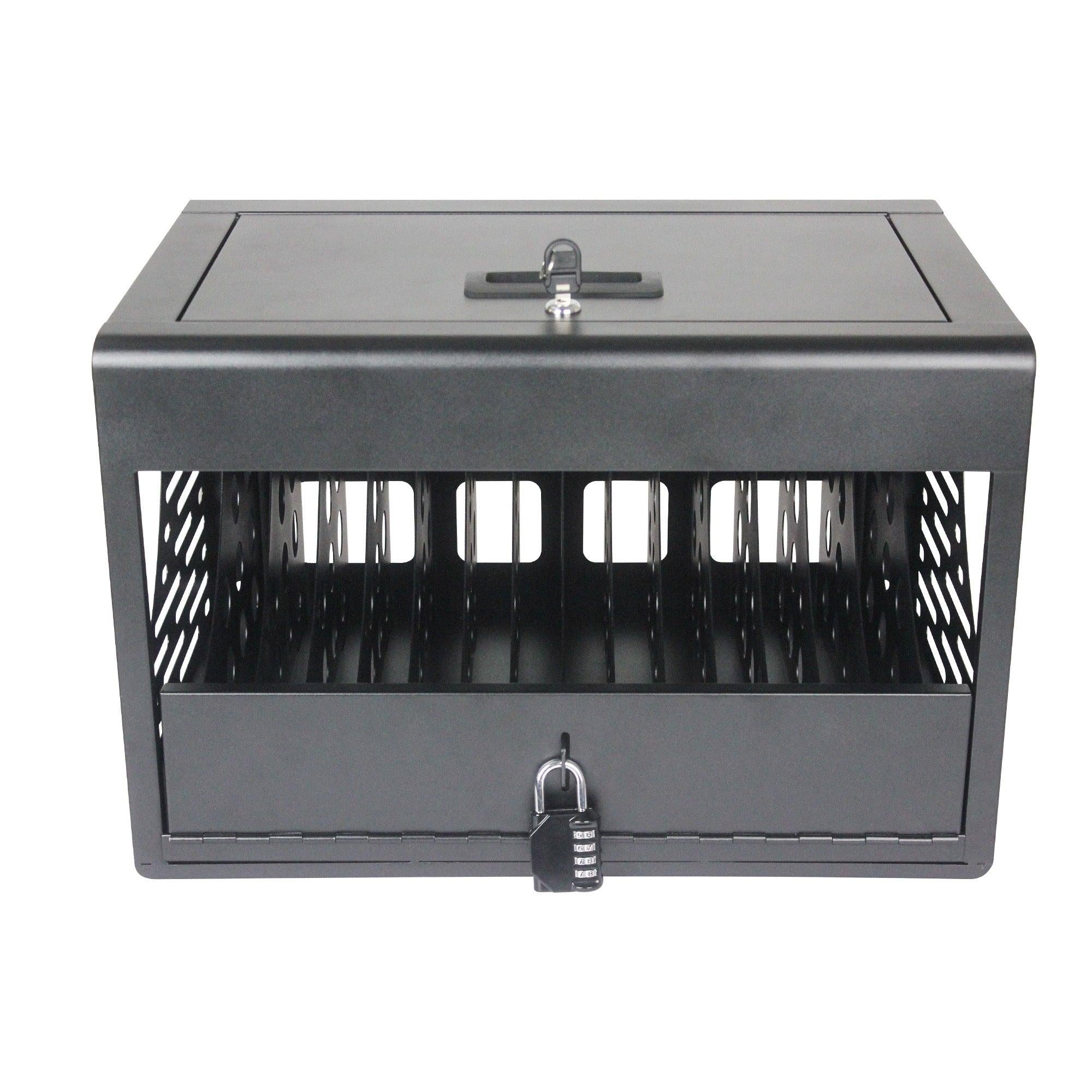 16 Bay Charging Cabinet for Laptop,Chromebook, Locking Charging Station-BLACK