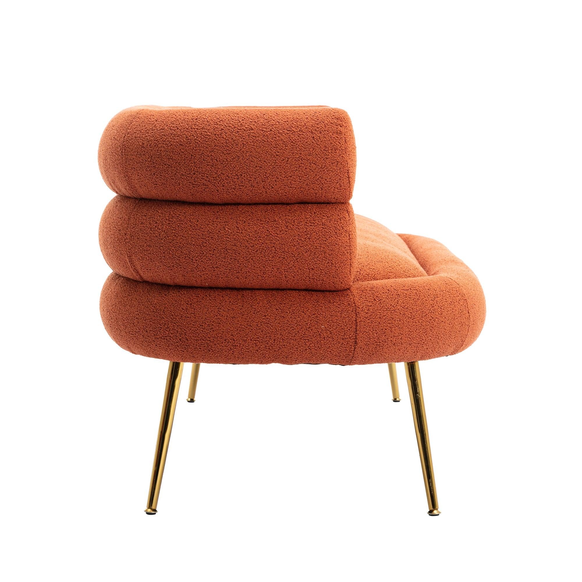 Accent  Chair  ,leisure sofa  with  Golden  feet