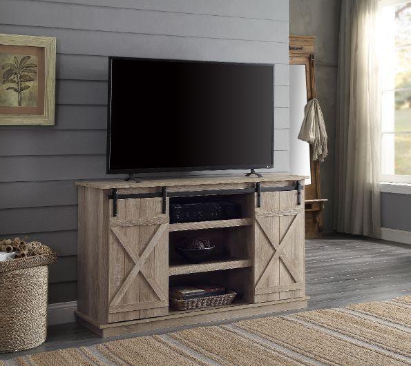 ACME Bellona TV Stand, Oak Finish 91862 image