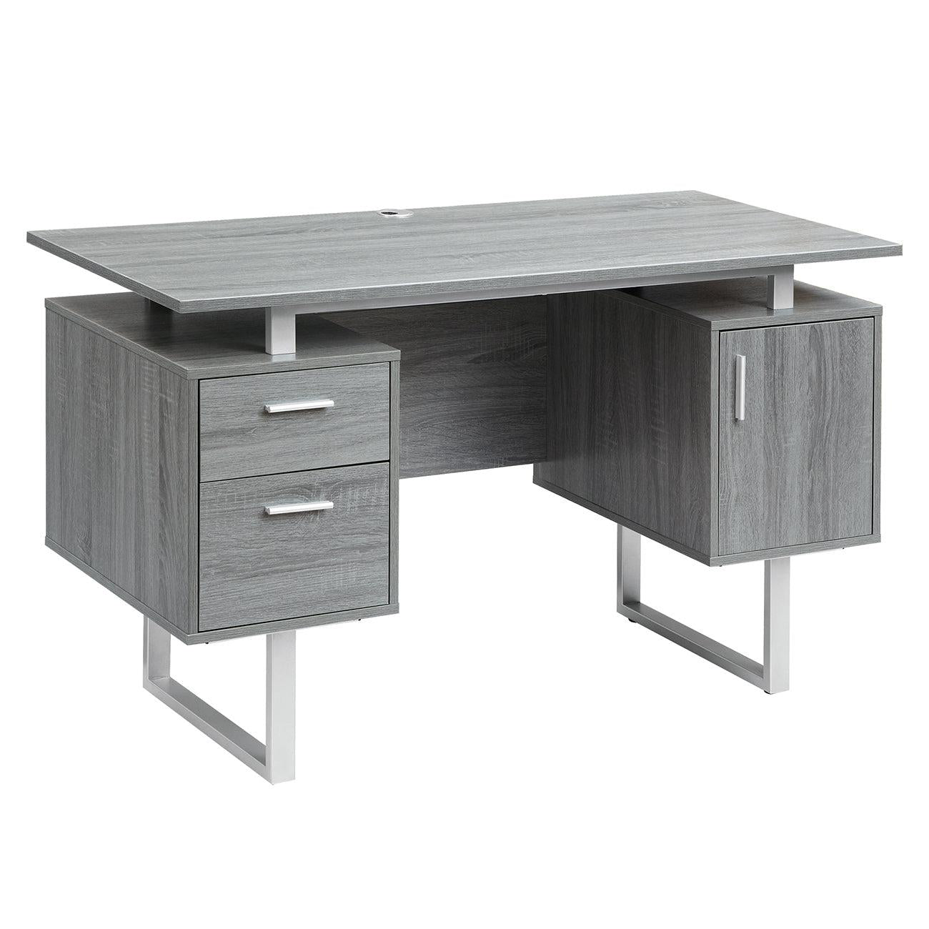 Techni MobiliModern Office Desk withStorage, Grey