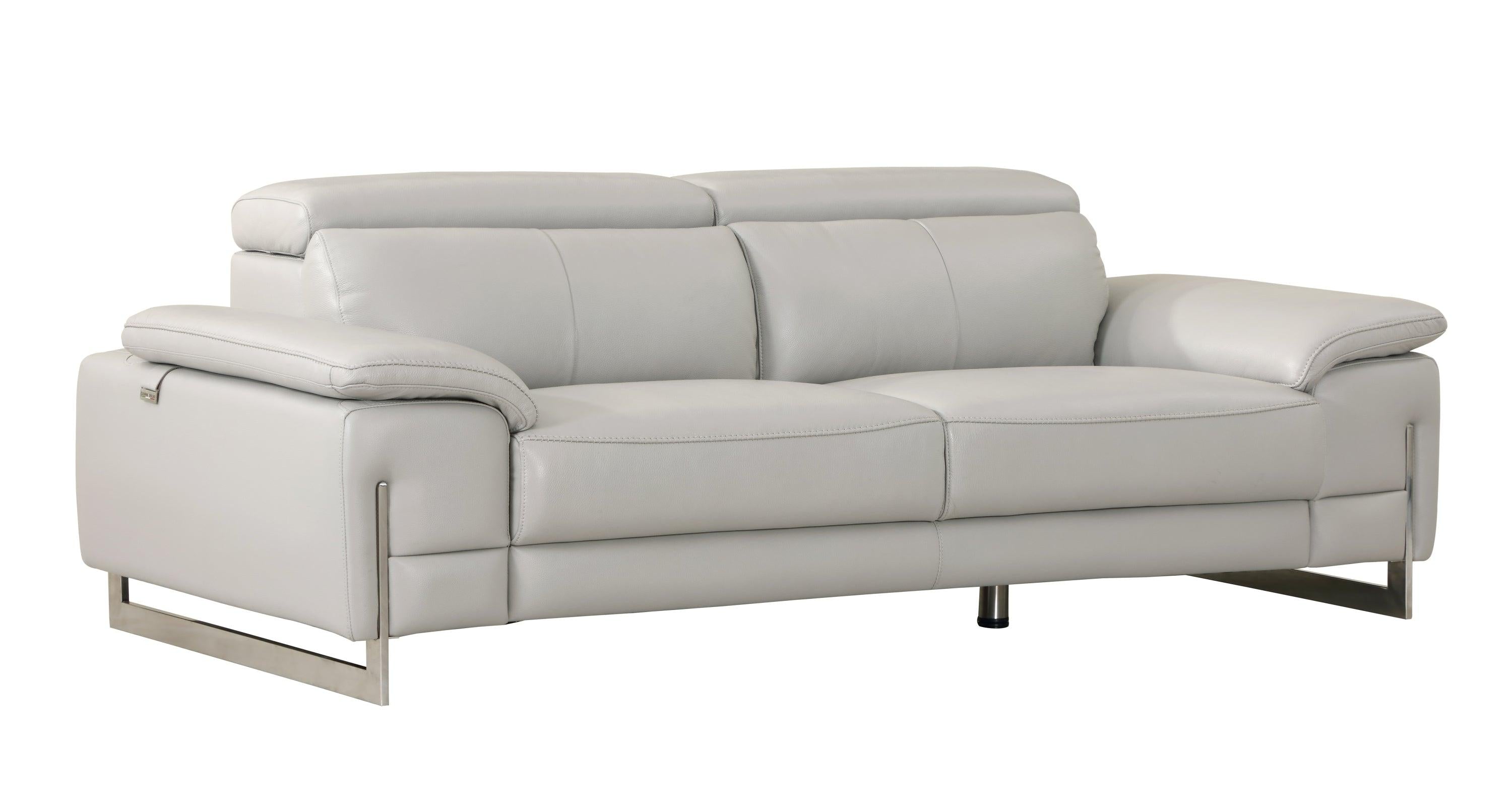 Global United Top Grain Italian Leather Sofa