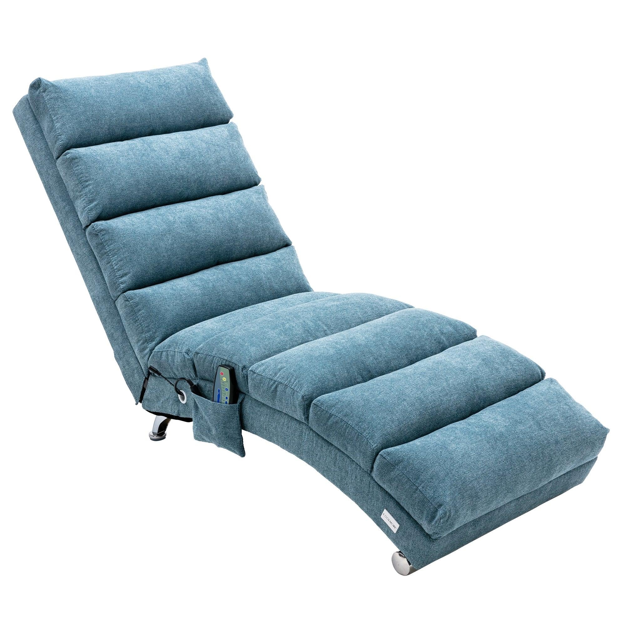 Linen Chaise Lounge Indoor Chair,Modern Long Lounger for Office or Living Room