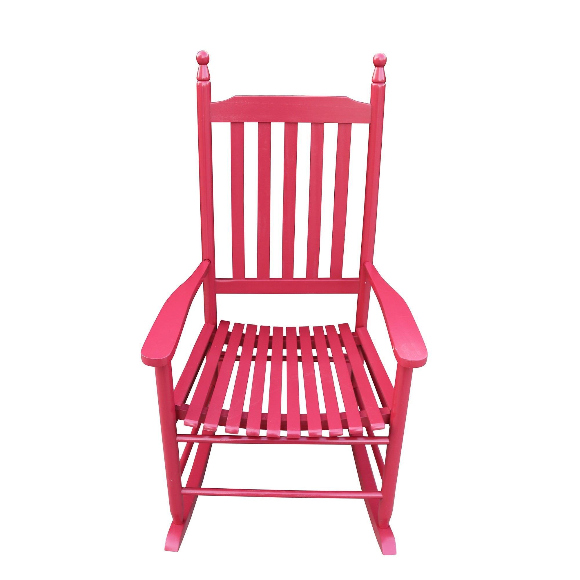 wooden porch rocker chair  Red