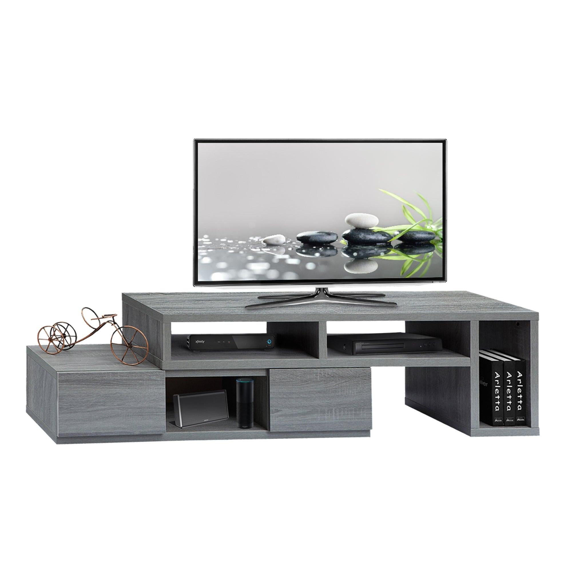 Techni Mobili Adjustable TV Stand Console for TV's Up to 65"