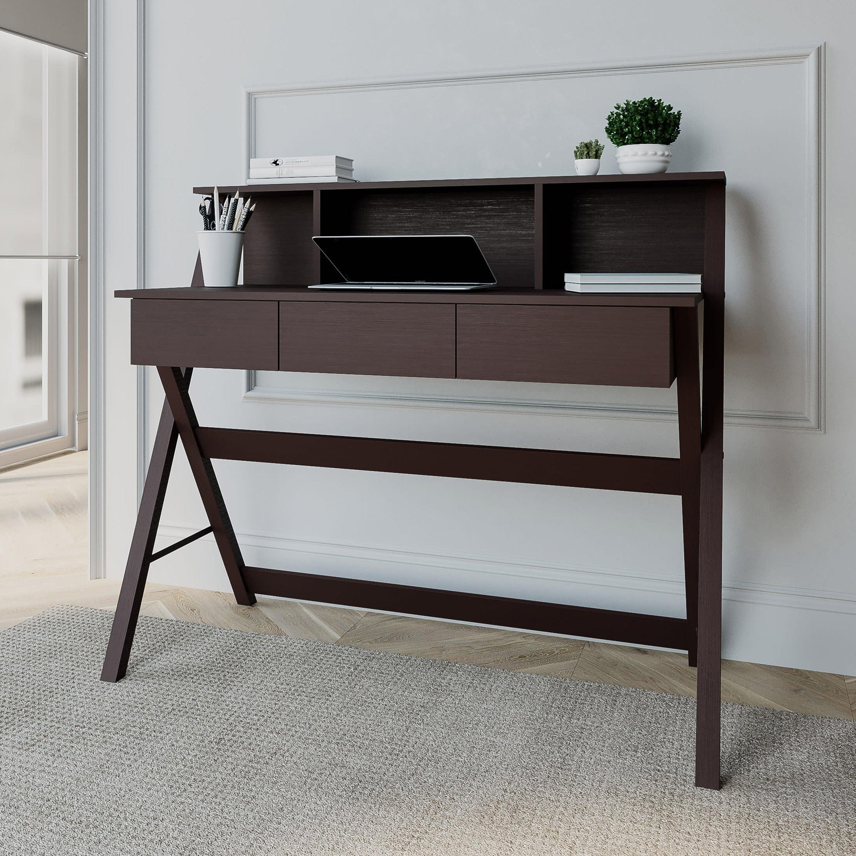 Techni Mobili Writing Desk withStorage, Wenge image