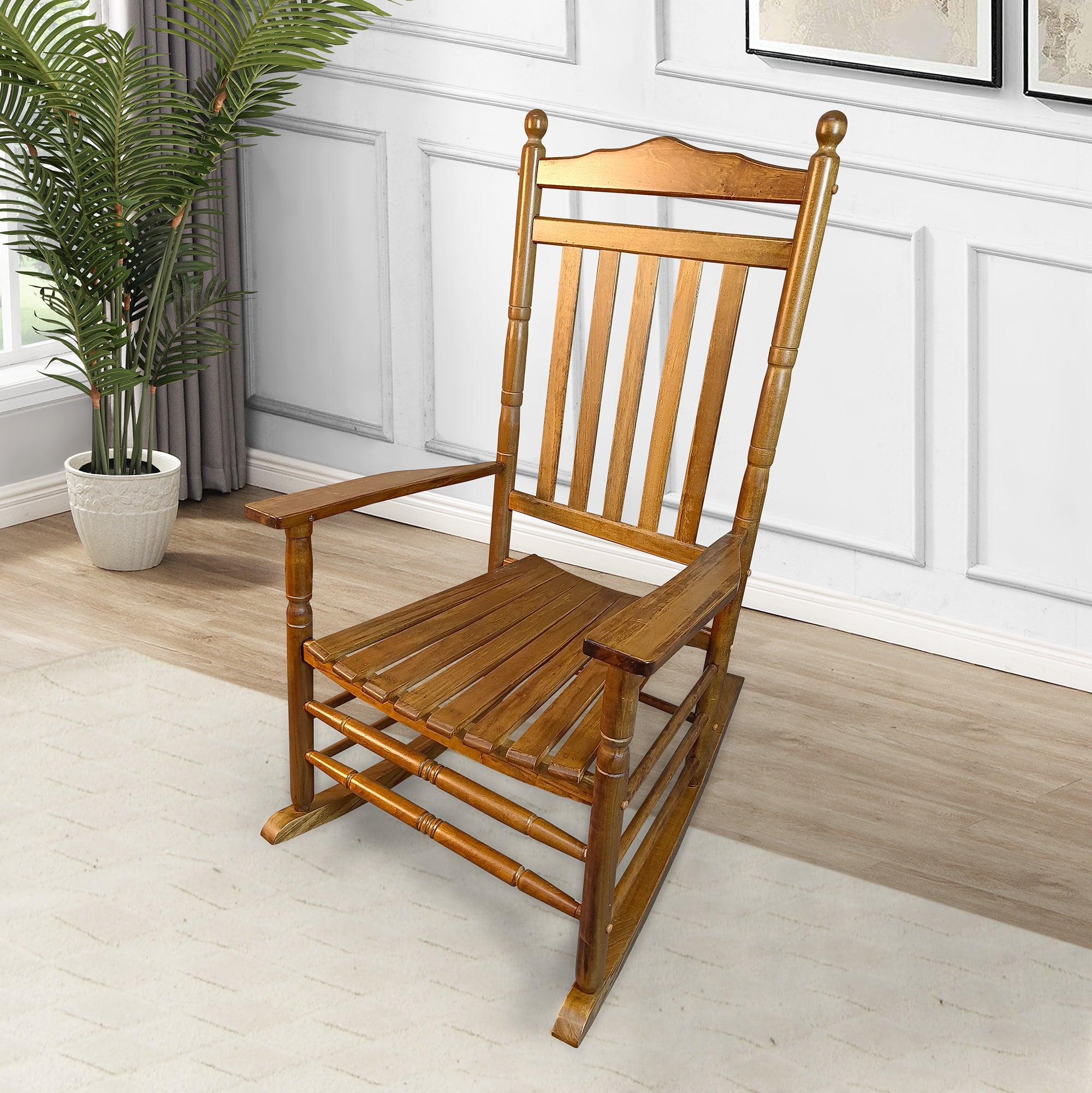 BALCONY PORCH ADULT ROCKING CHAIR  OAK image