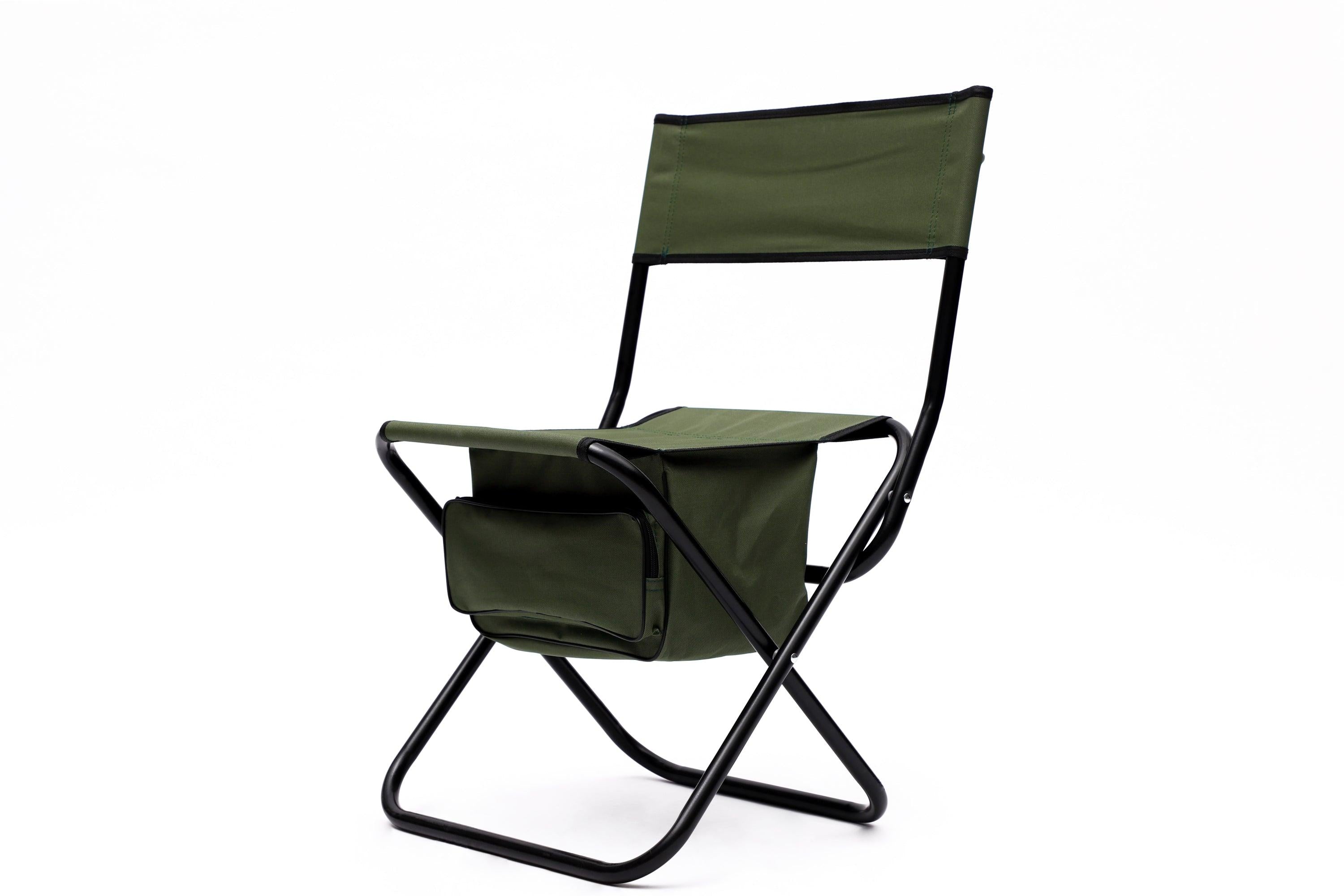 4-piece Folding Outdoor Chair withStorage Bag, Portable Chair for indoor, Outdoor Camping, Picnics and Fishing,Green