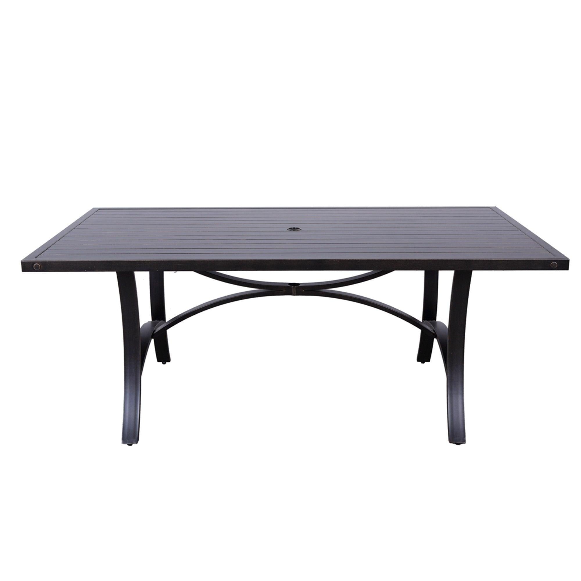 Rectangle Dining Table, Aluminum Frame Best Patio Furniture