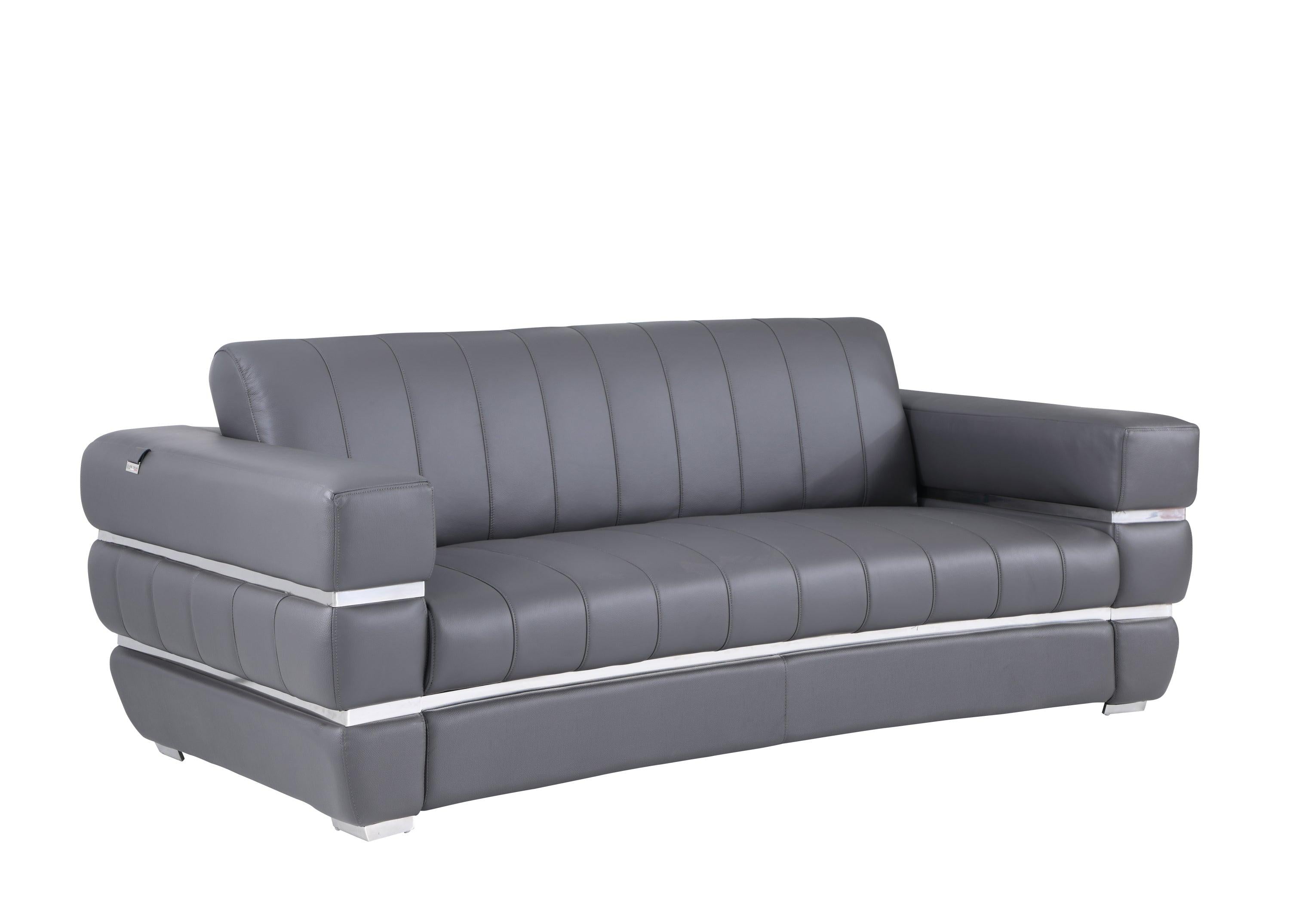 Global United Top Grain Italian Leather  Sofa