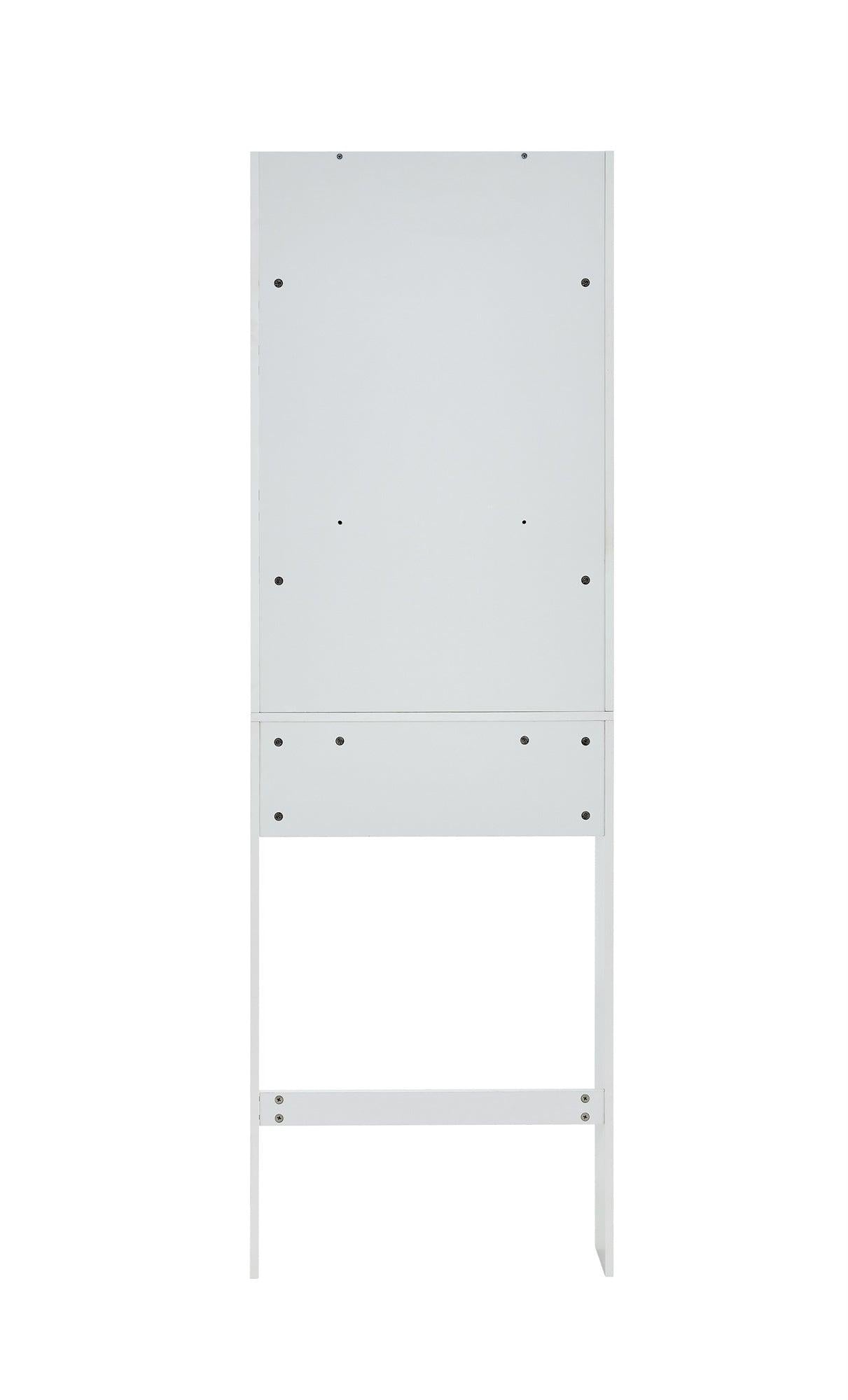 Home Bathroom Shelf Over-The-Toilet, Bathroom SpaceSaver, Bathroom, TolliletStorage cabinet,WHITE,MDF BOARD