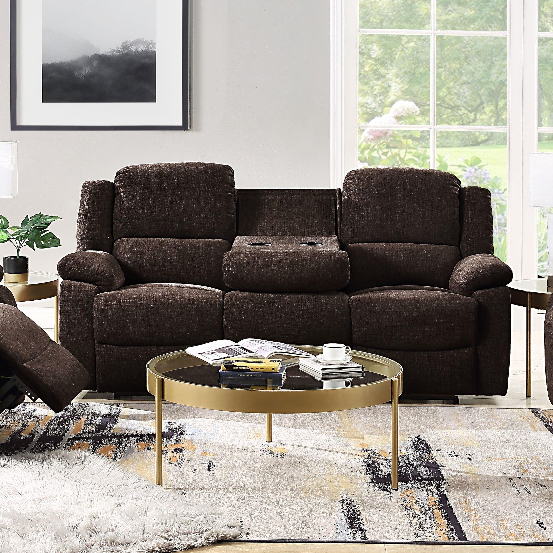 ACME Madden Sofa (Motion), Brown Chenille 55445 image