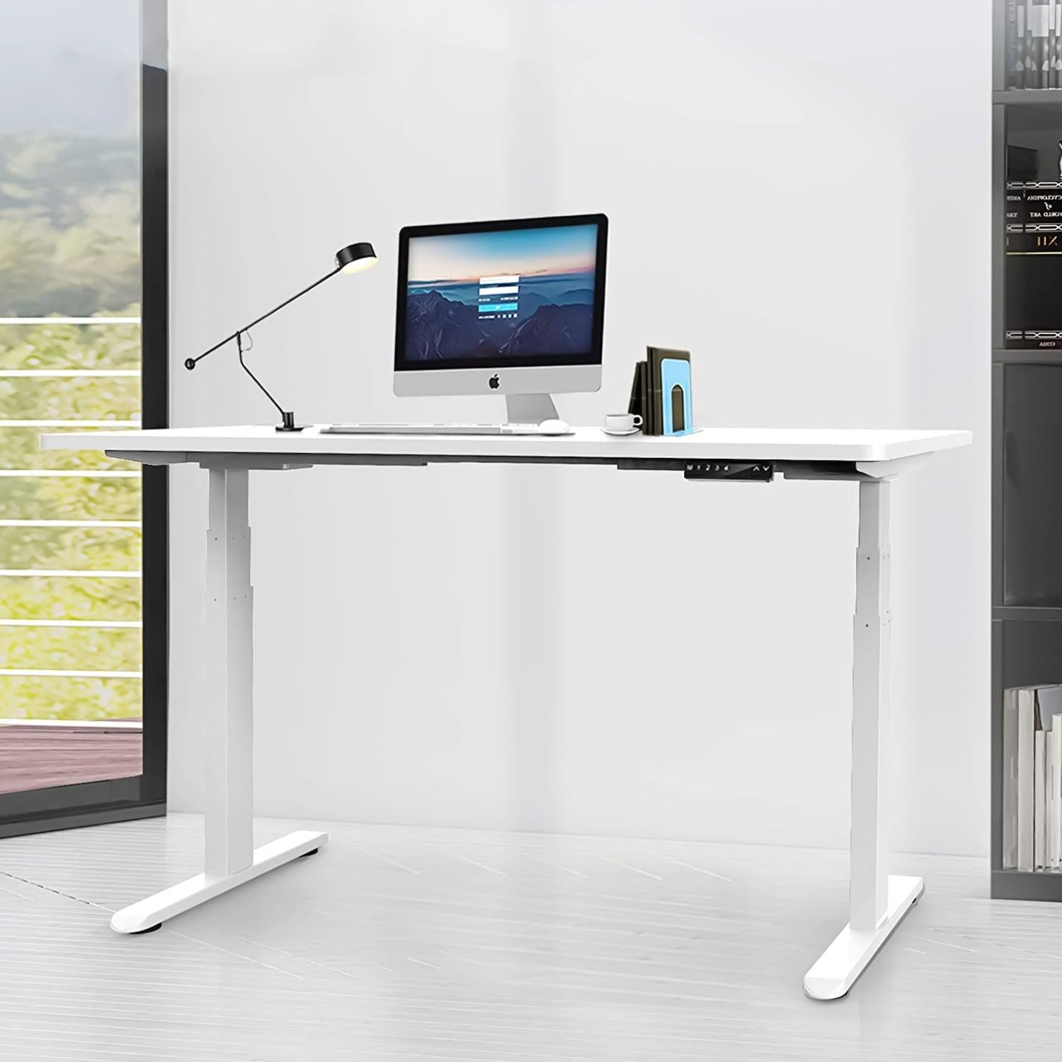 Electric Stand up Desk Frame - ErGear Height Adjustable Table Legs Sit Stand Desk Frame Up to  Ergonomic Standing Desk Base Workstation Frame Only