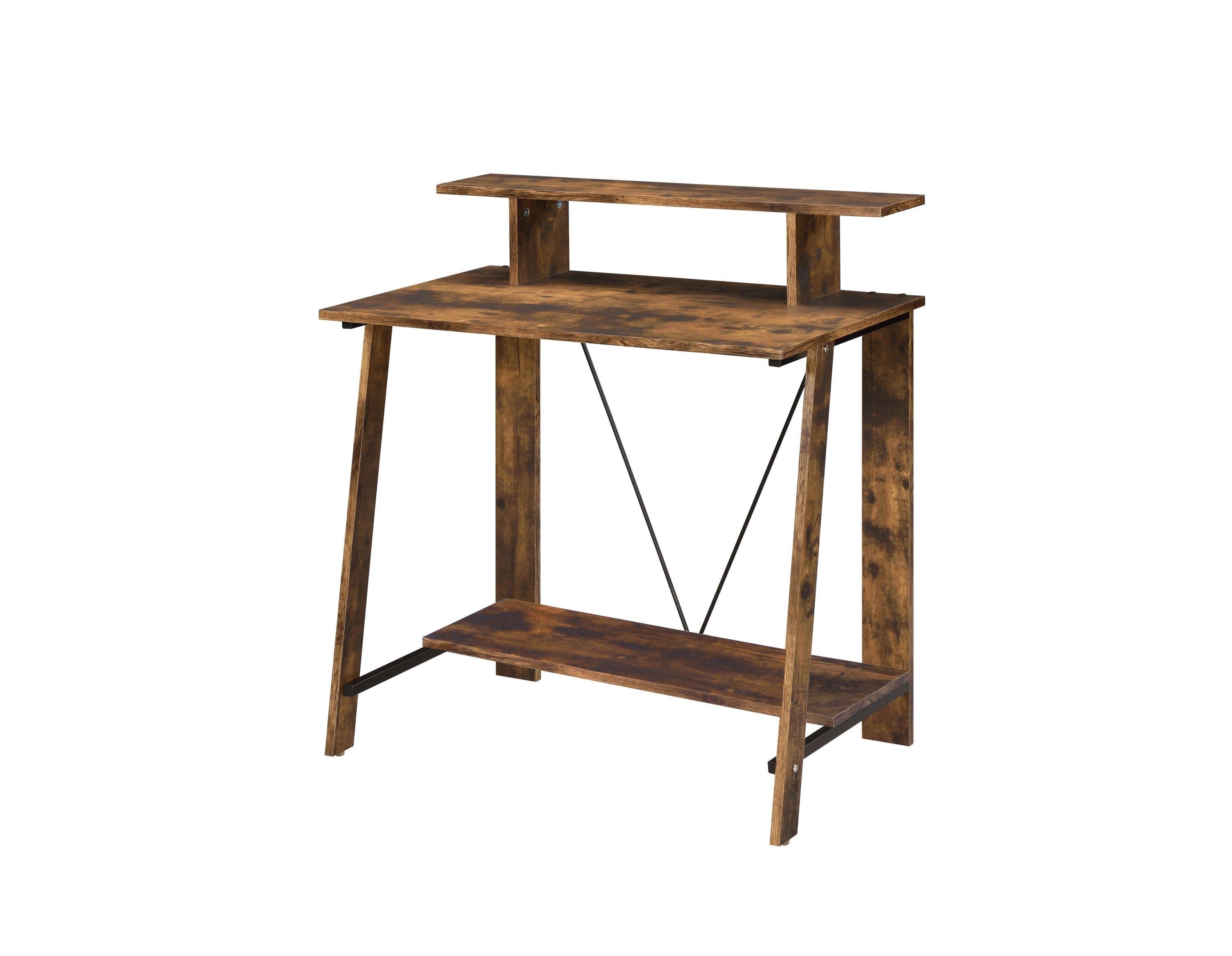 ACME Nypho Writing Desk, Weathered Oak & Black Finish 92730 image