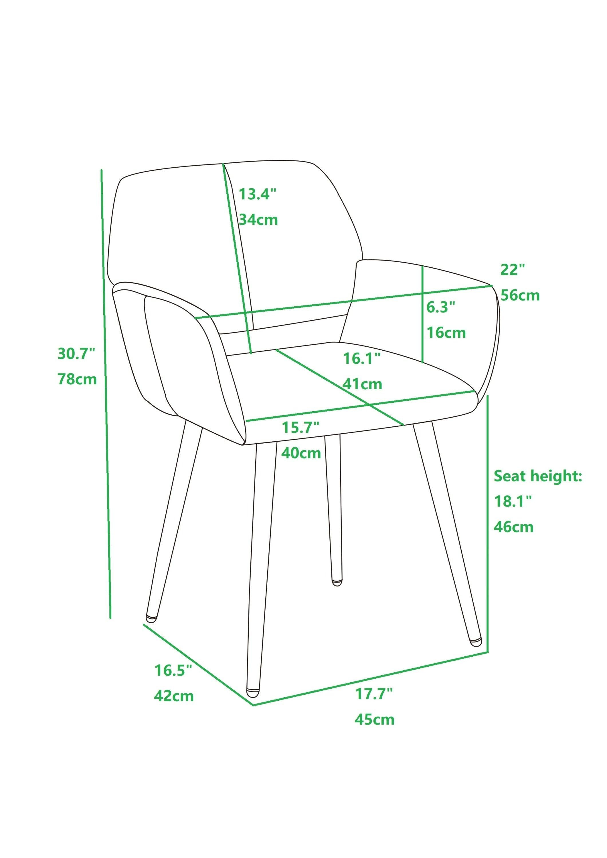 Fabric Upholstered Side Dining Chair with Metal Leg(Gray fabric+Beech Wooden Printing Leg),KD backrest