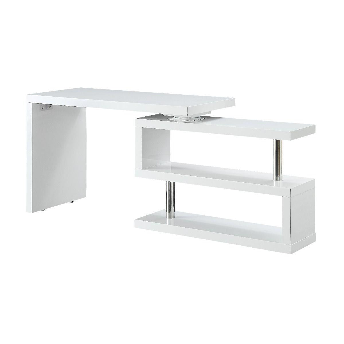 ACME Buck II Writing Desk, White Finish OF00017