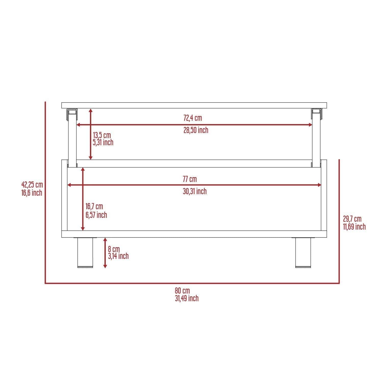 Tilton Rectangle Lift Top  Coffee Table White Oak