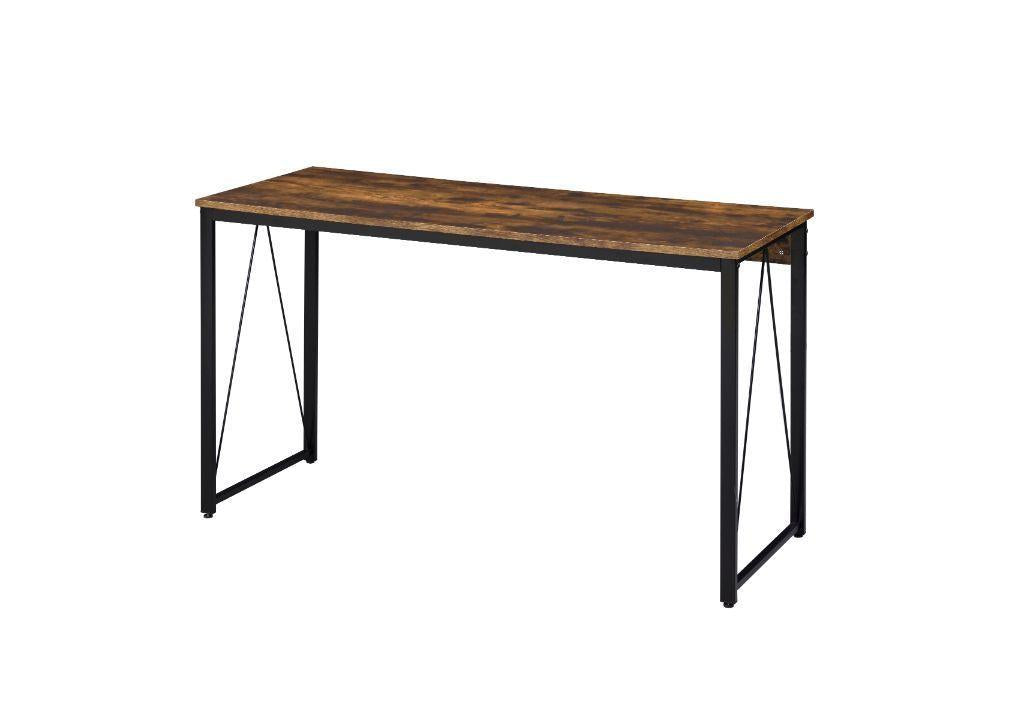 ACME Zaidin Writing Desk, Weathered Oak & Black Finish 92605 image