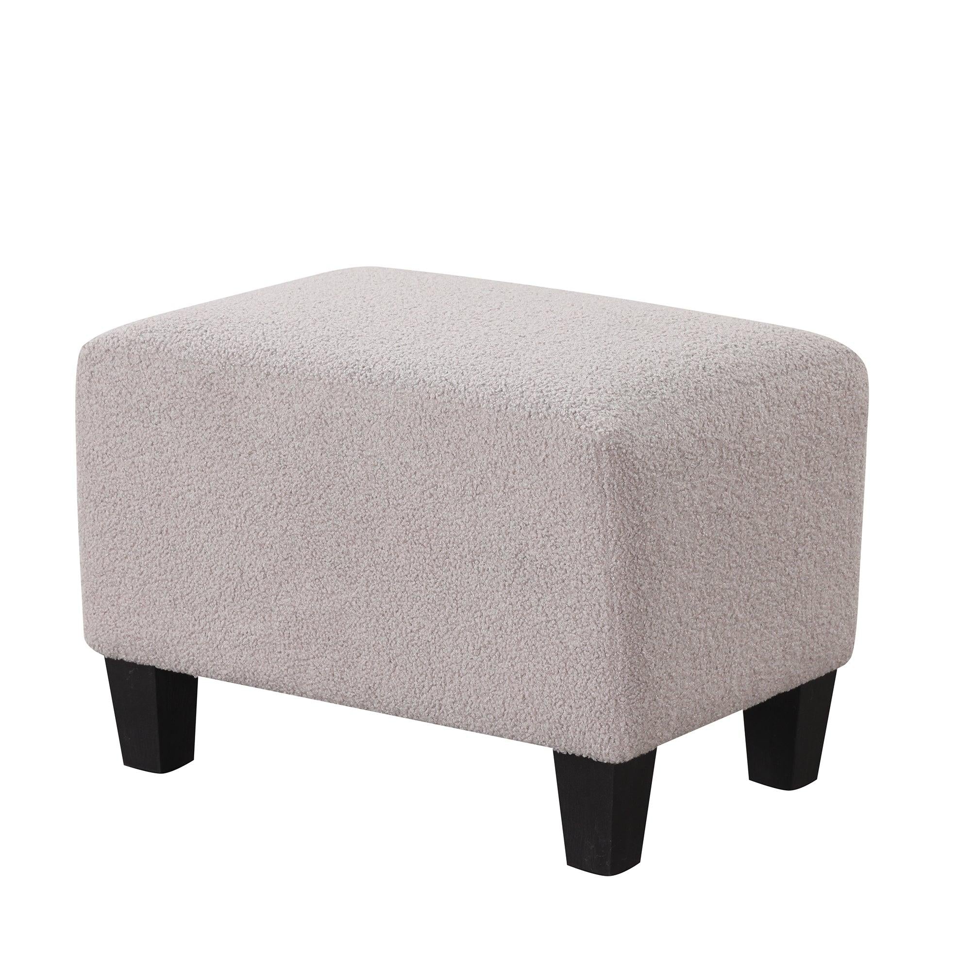 Swivel Accent Chair with Ottoman, Teddy Short Plush Particle Velvet Armchair,360 Degree Swivel Barrel Chair with footstool for Living Room, Hotel, Bedroom, Office, Lounge,Grey