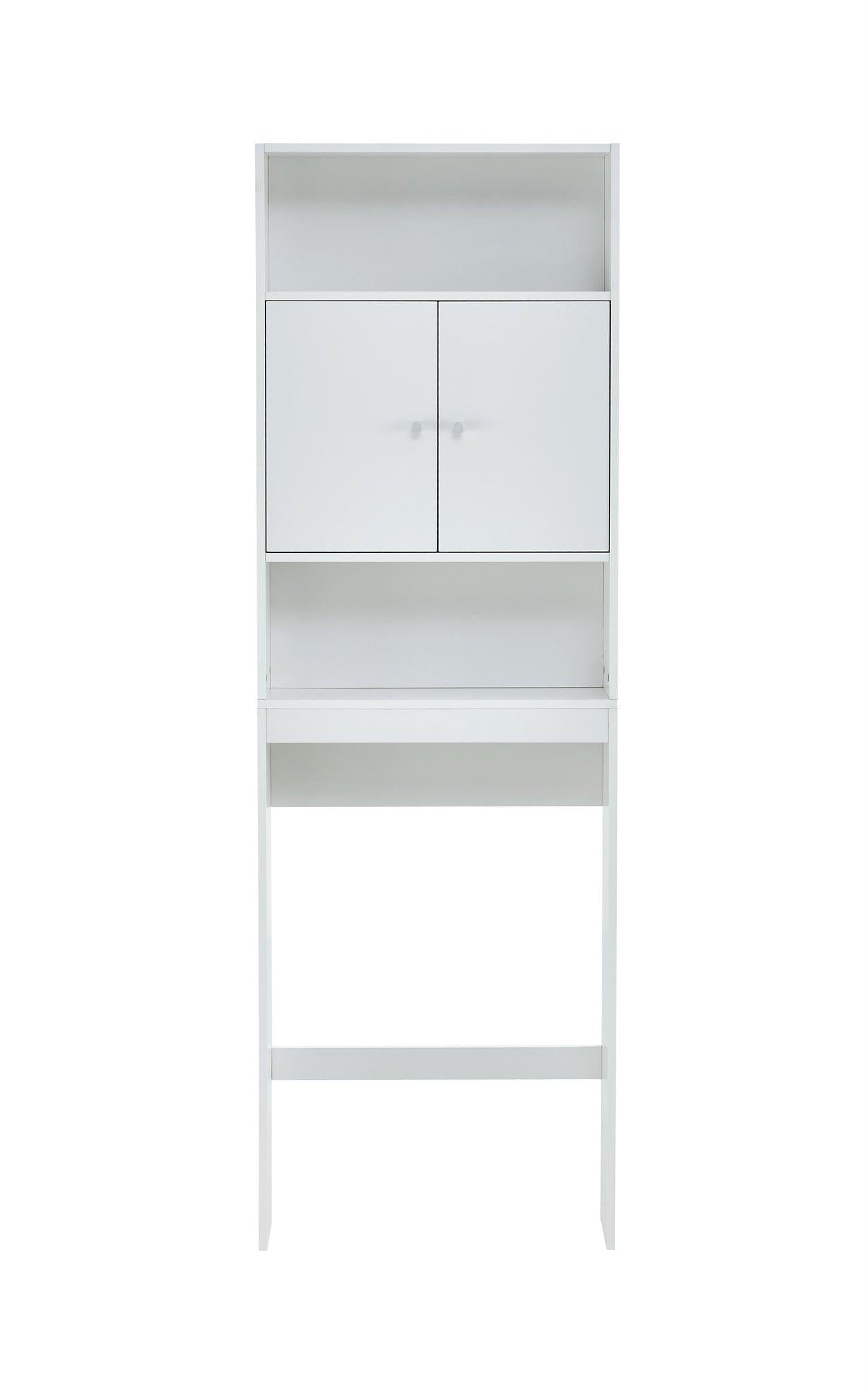 Home Bathroom Shelf Over-The-Toilet, Bathroom SpaceSaver, Bathroom, TolliletStorage cabinet,WHITE,MDF BOARD