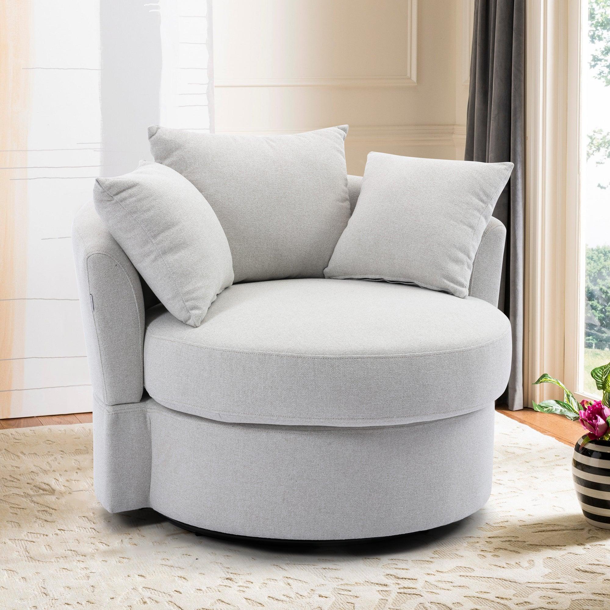 Modern  Akili swivel accent chair  barrel chair  for hotel living room /Modern  leisure chair