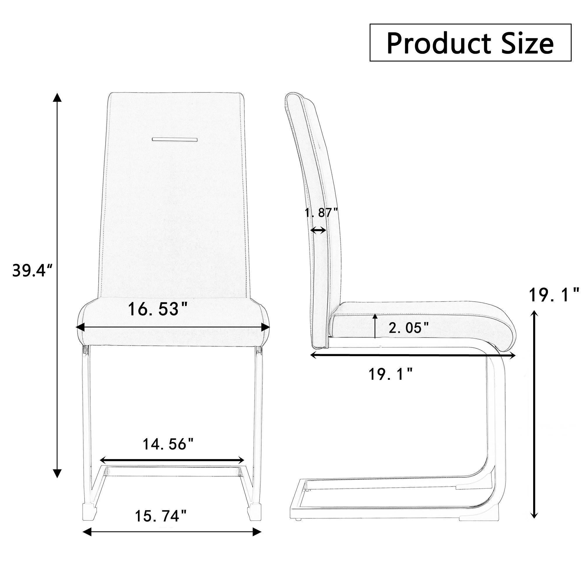 Glass Dining Table, Dining Chair set, 4 White  Dining Chairs and 1 Dining Table .Table Size 51" W x 31"D x 30" H