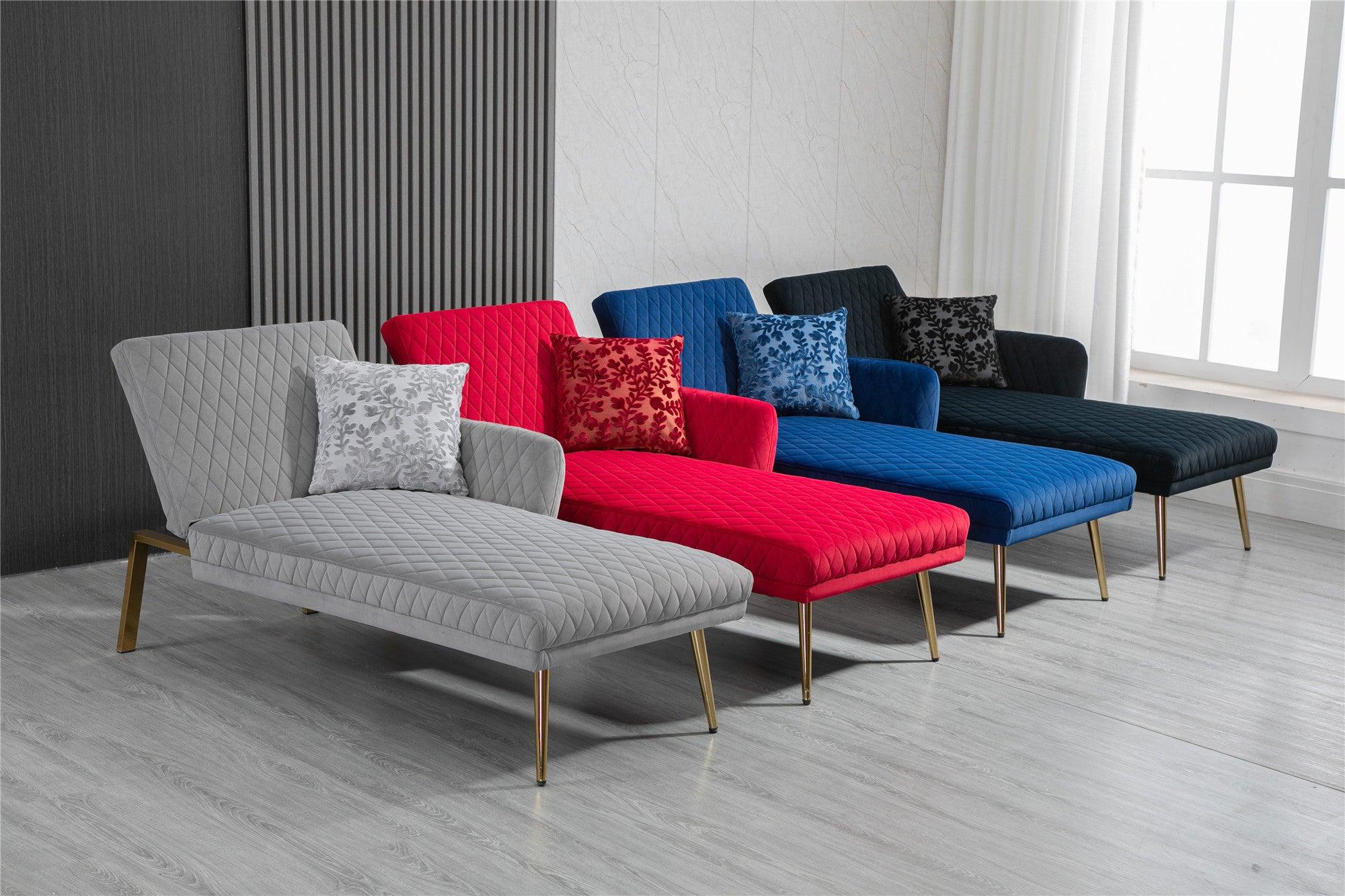 Velvet  Sofa , Accent sofa .loveseat sofa with metal feet