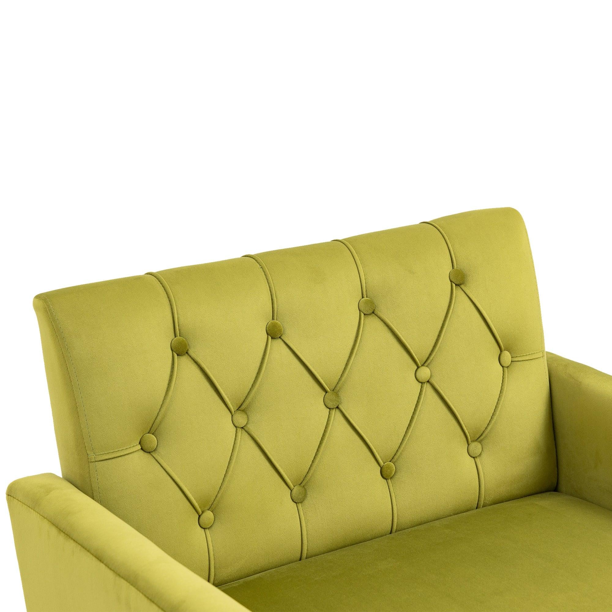 Accent  Chair  ,leisure single sofa  with Rose Golden  feet