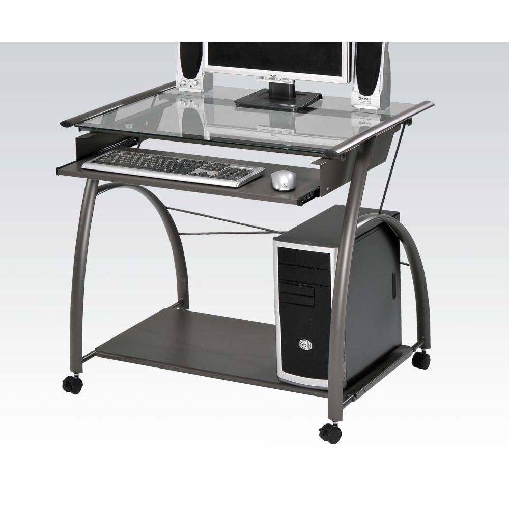 ACME Vincent Computer Desk in Pewter 00118 image