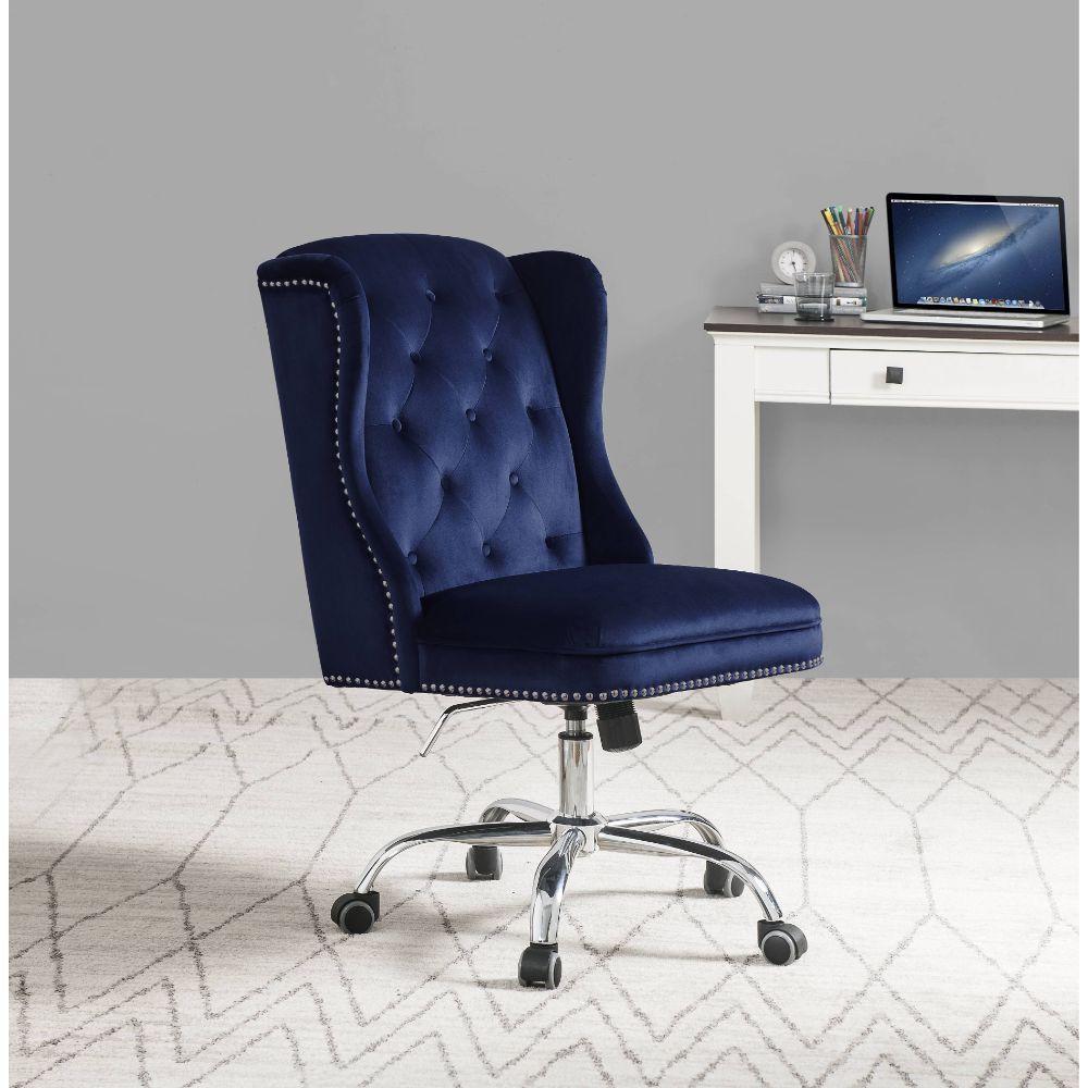 ACME Jamesia Office Chair, Midnight Blue Velvet 92665 image