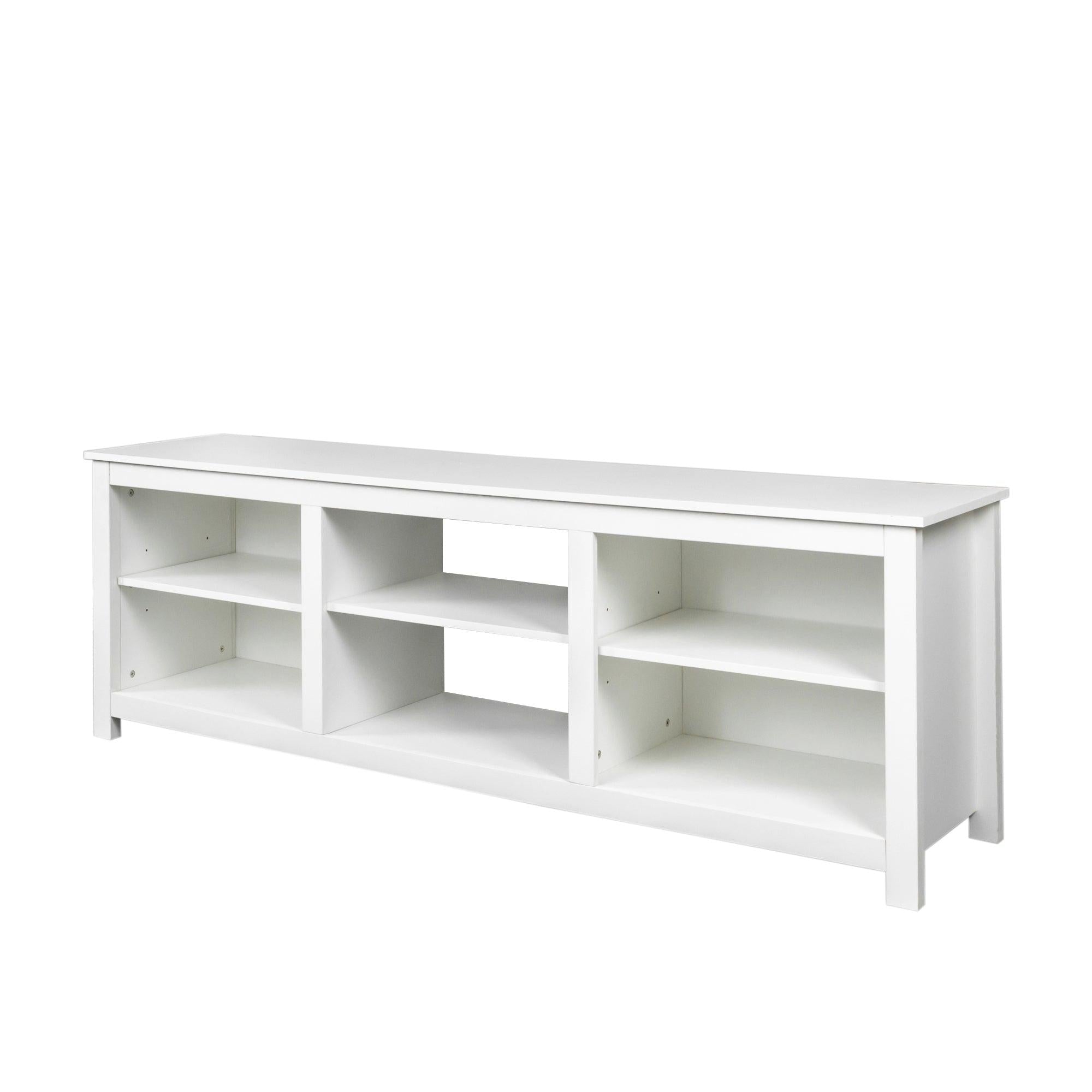 Living room TV stand furniture with 6Storage compartments and 1 shelf cabinet, high-quality particle board