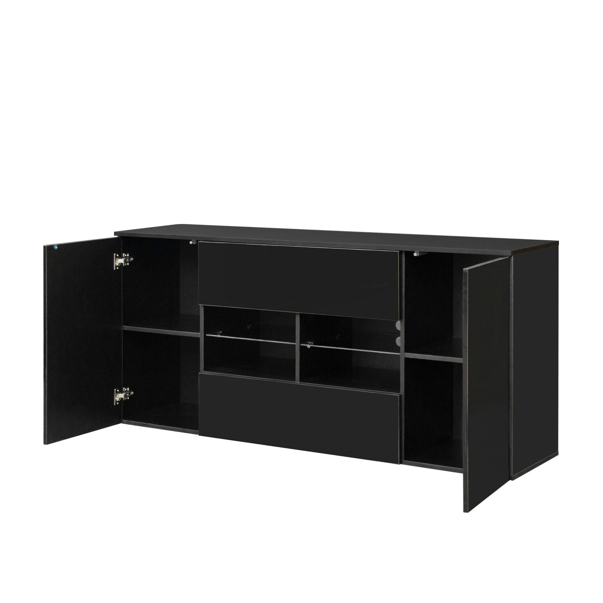 Side cabinet, side cabinet for living room and bedroom, double-door cabinet