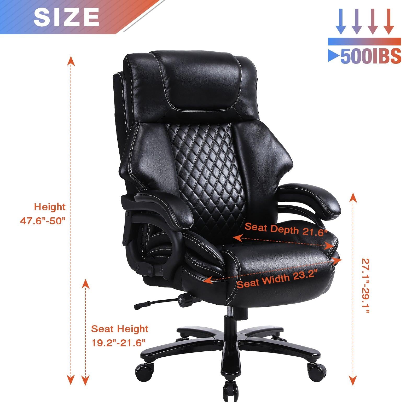 Office Chair.Heavy and tall adjustable executive  Big and Tall Office Chair