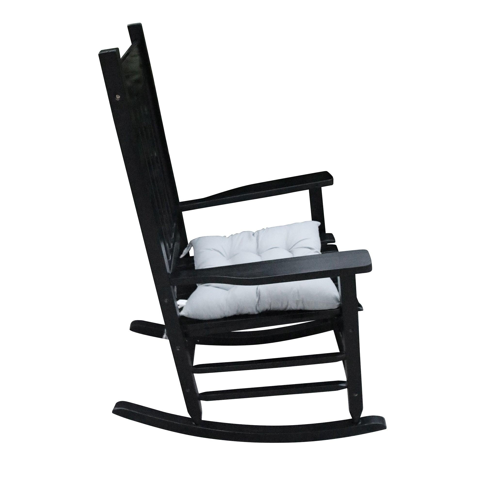 wooden porch rocker chair  Black