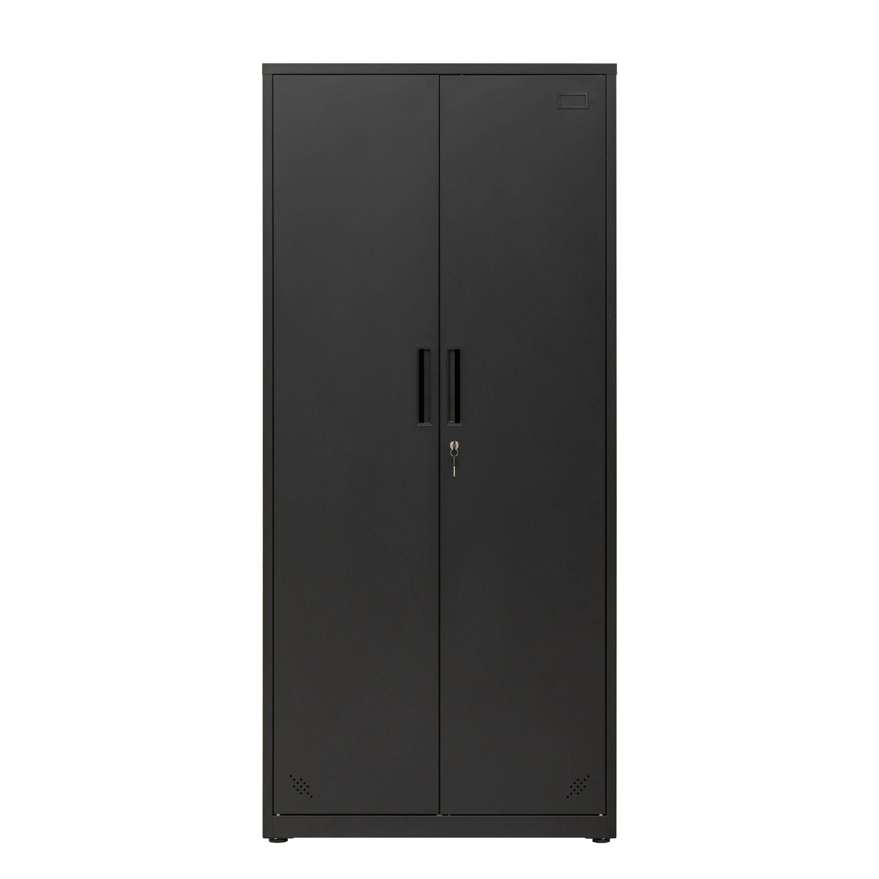 HighStorage Cabinet with 2 Doors and 4 Partitions to Separate 5Storage Spaces, Home/ Office Design