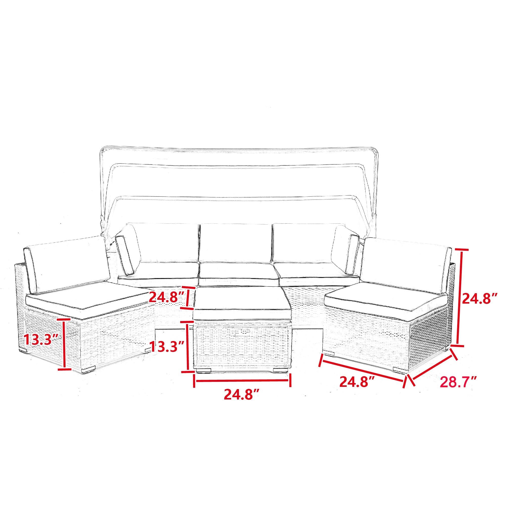 Modern outdoor sunbathing rattan sofa wholesale steel pool furniture chaise metal outdoor chair modular sectional sofa sets with roof