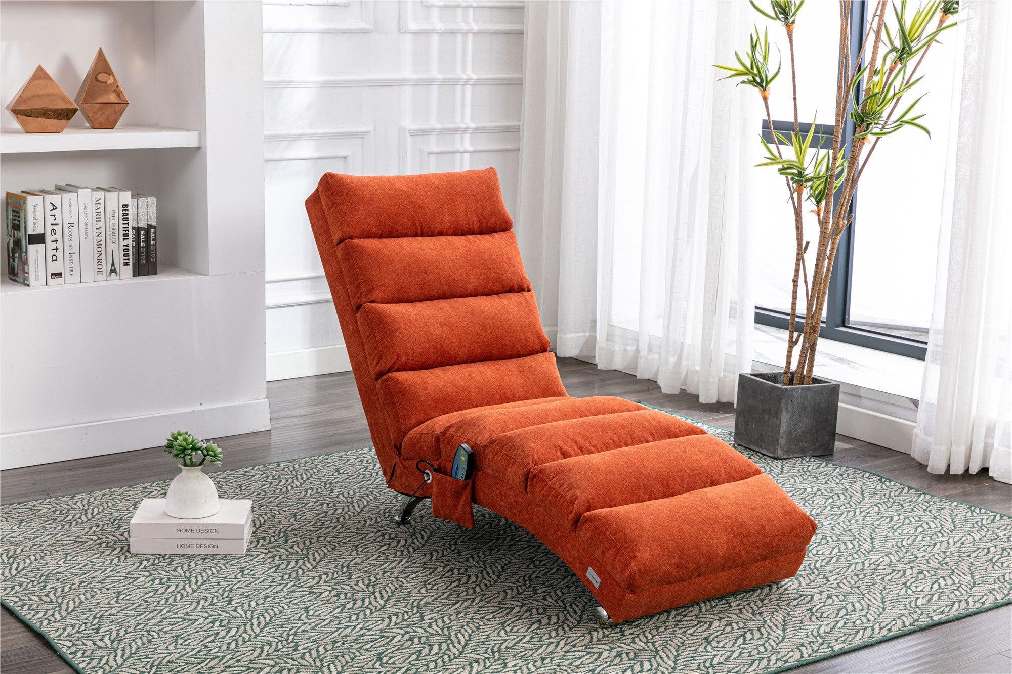 Linen Chaise Lounge Indoor Chair,Modern Long Lounger for Office or Living Room