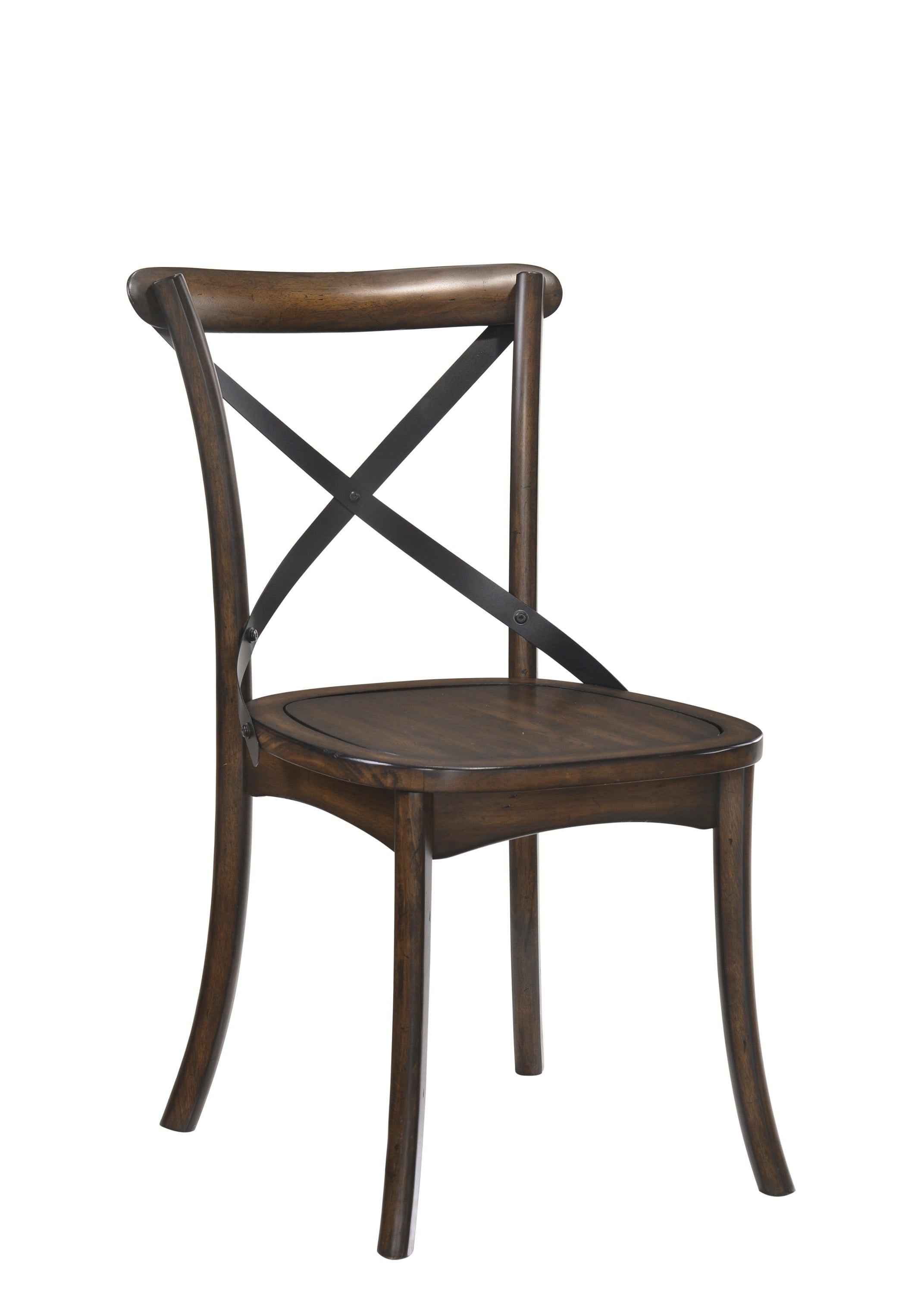 ACME Kaelyn Side Chair (Set-2) in Dark Oak & Black 73032 image