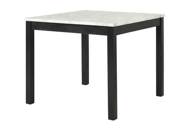 Dior PU - Black Pub Table + 4 Chair Set