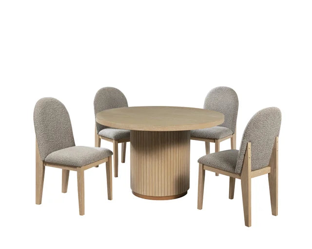 D400 Dining Table + 4 Chair Set