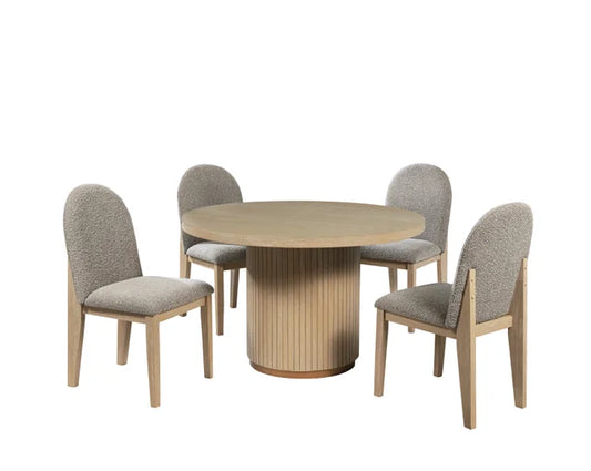 D400 Dining Table + 4 Chair Set